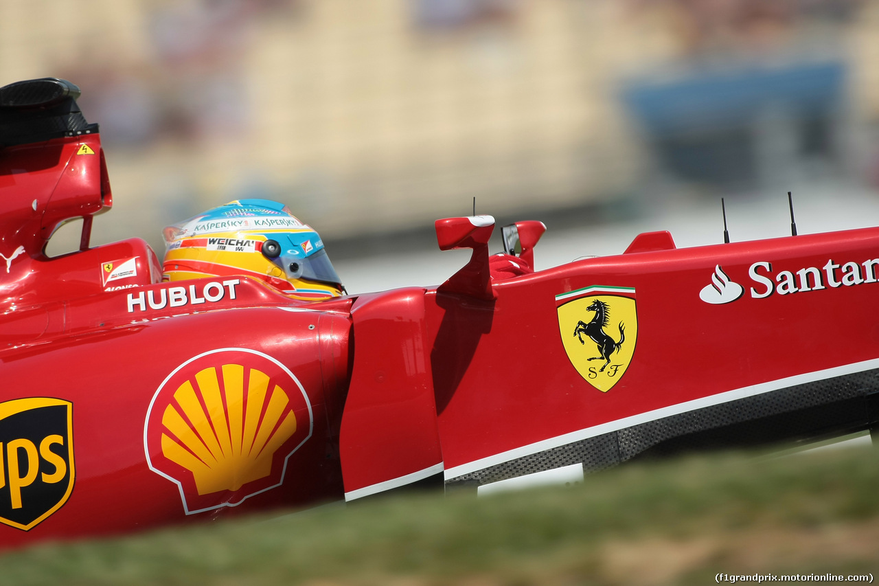 GP GERMANIA, 19.07.2014- Fernando Alonso (ESP) Ferrari F14T