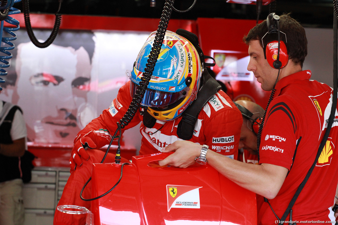 GP GERMANIA, 19.07.2014- Fernando Alonso (ESP) Ferrari F14T