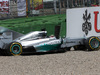 GP GERMANIA, 19.07.2014- Qualifiche, Lewis Hamilton (GBR) Mercedes AMG F1 W05 crash in the sachskurve