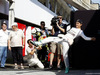 GP GERMANIA, Nico Rosberg (GER) Mercedes AMG F1 plays football.
19.07.2014. Formula 1 World Championship, Rd 10, German Grand Prix, Hockenheim, Germany, Qualifiche Day.
