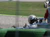 GP GERMANIA, 19.07.2014- Lewis Hamilton (GBR) Mercedes AMG F1 W05 after the crash during q1 in saschkurve
