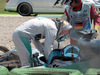 GP GERMANIA, 19.07.2014- Lewis Hamilton (GBR) Mercedes AMG F1 W05 after the crash during q1 in saschkurve