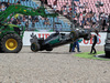 GP GERMANIA, 19.07.2014- Lewis Hamilton (GBR) Mercedes AMG F1 W05 after the crash during q1 in saschkurve