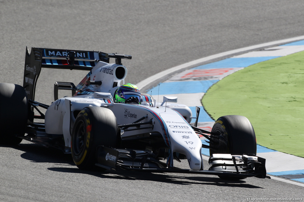 GP GERMANIA, 18.07.2014- Prove Libere 1, Felipe Massa (BRA) Williams F1 Team FW36