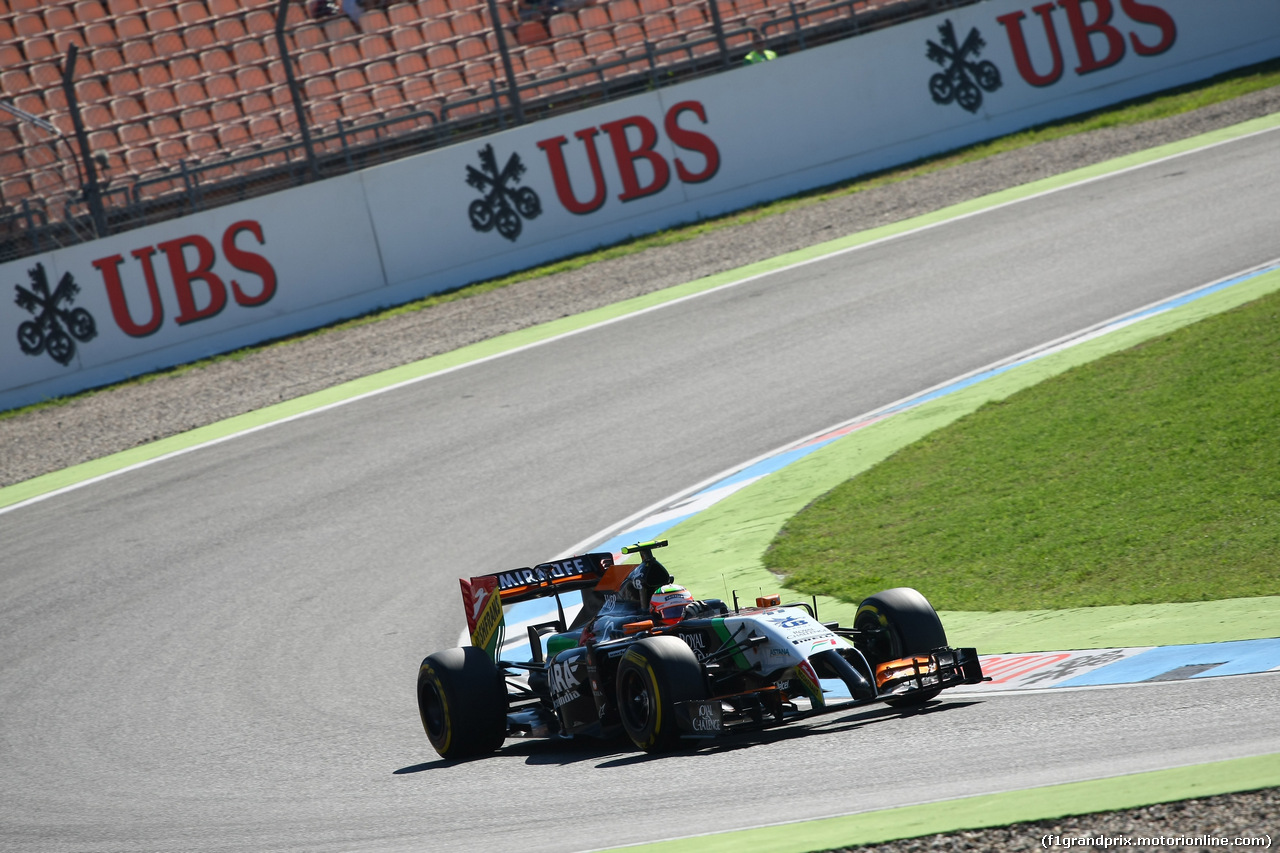 GP GERMANIA, 18.07.2014- Prove Libere 1, Sergio Perez (MEX) Sahara Force India F1 Team VJM07