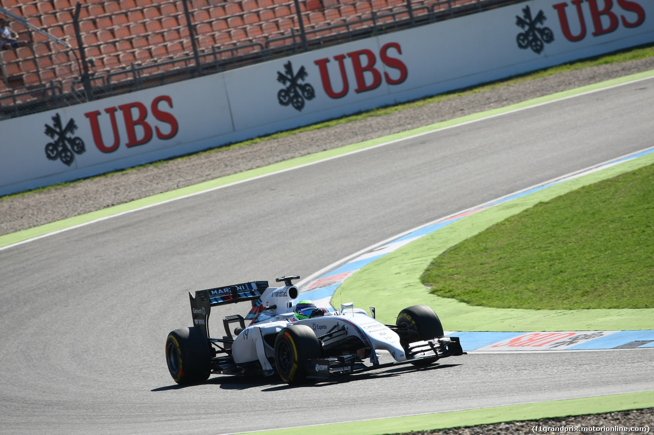 GP GERMANIA, 18.07.2014- Prove Libere 1, Felipe Massa (BRA) Williams F1 Team FW36
