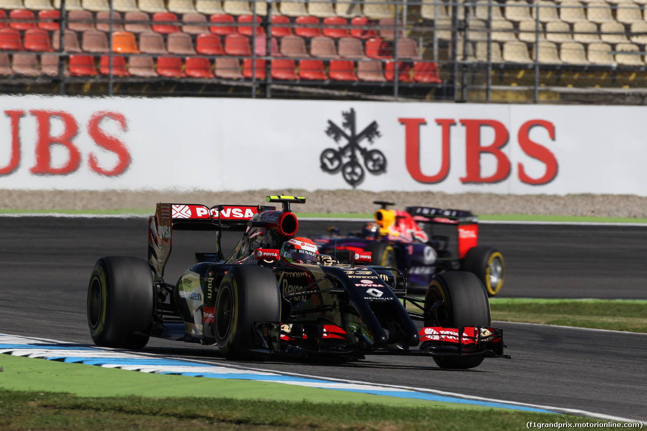 GP GERMANIA, 18.07.2014- Prove Libere 1, Pastor Maldonado (VEN) Lotus F1 Team, E22