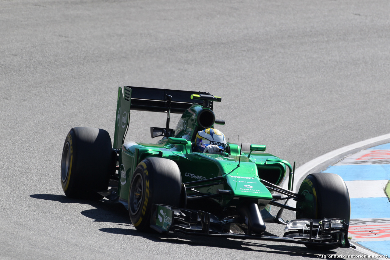 GP GERMANIA, 18.07.2014- Prove Libere 1, Marcus Ericsson (SWE) Caterham F1 Team CT-04