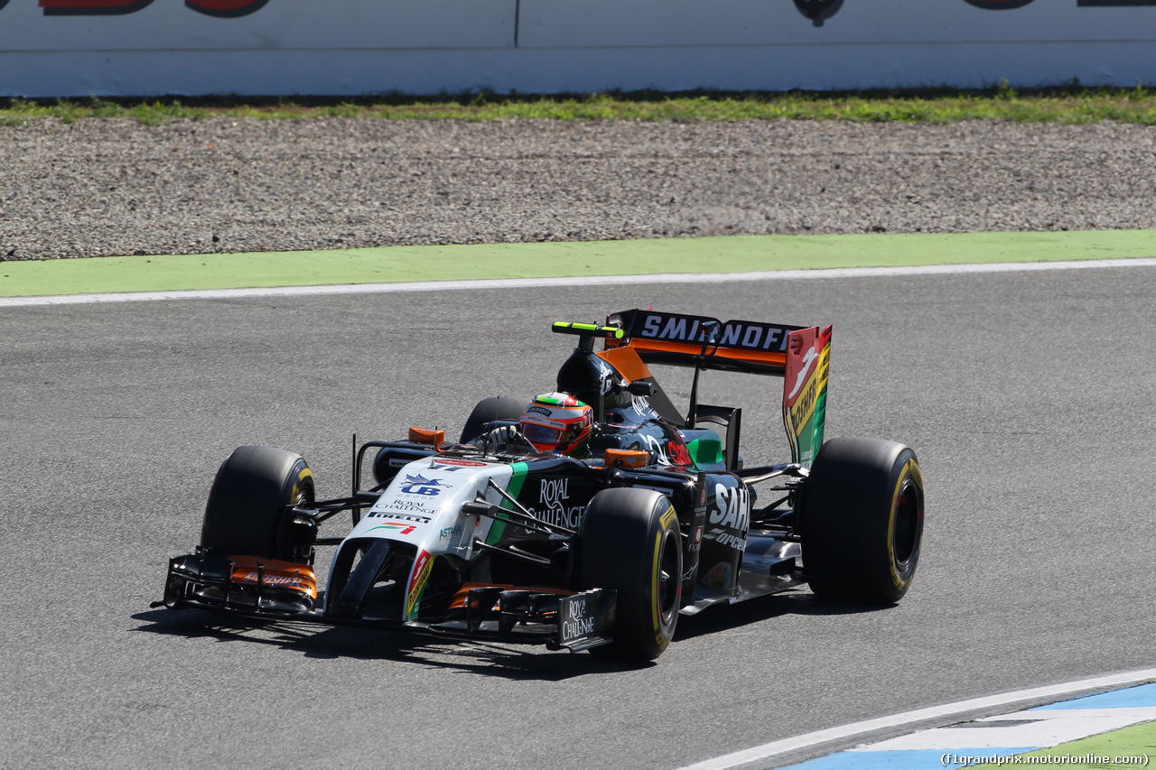 GP GERMANIA, 18.07.2014- Prove Libere 1, Sergio Perez (MEX) Sahara Force India F1 Team VJM07