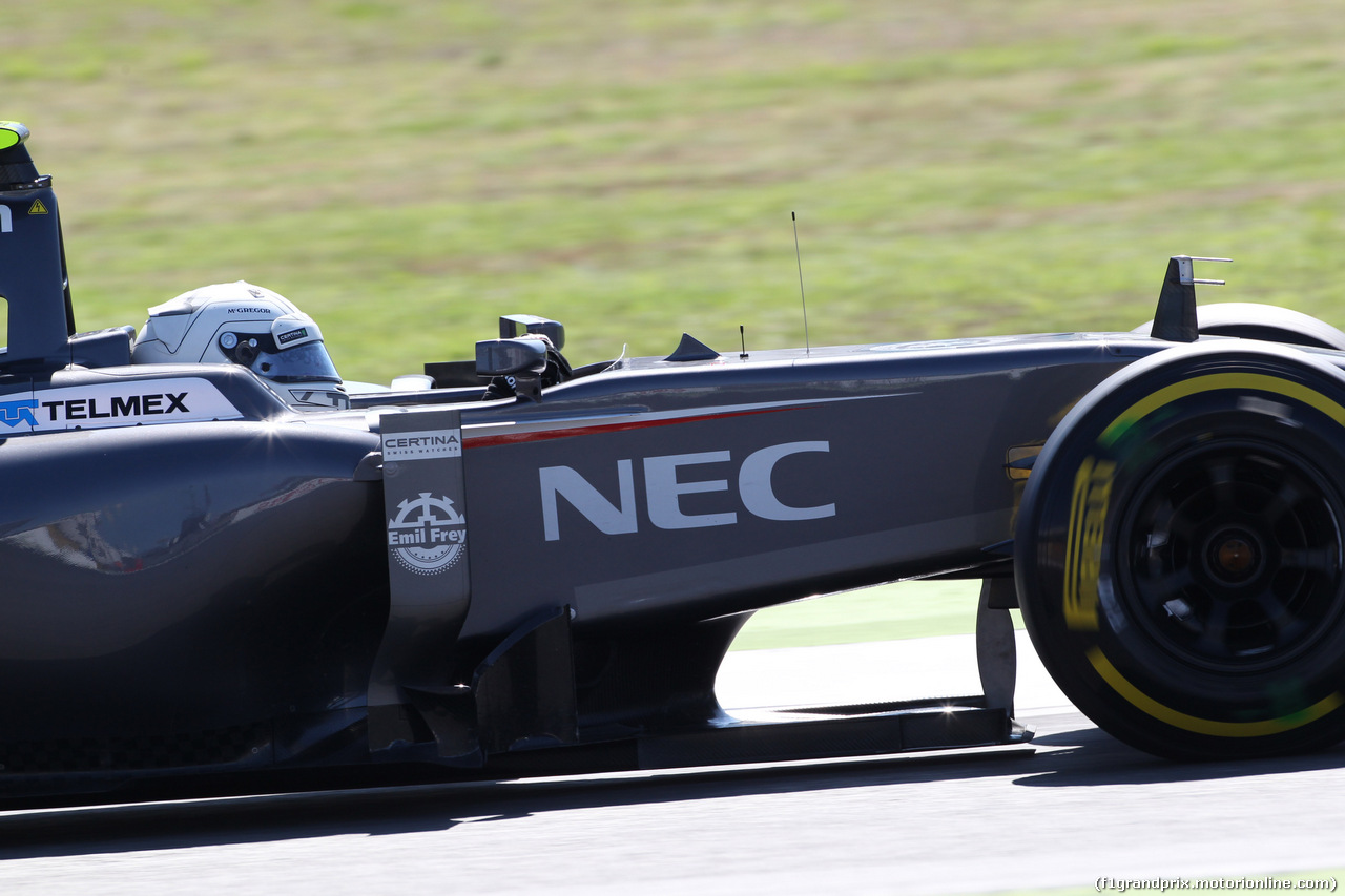 GP GERMANIA, 18.07.2014- Prove Libere 1, Giedo Vand der Garde (NED) Sauber F1 Team C33