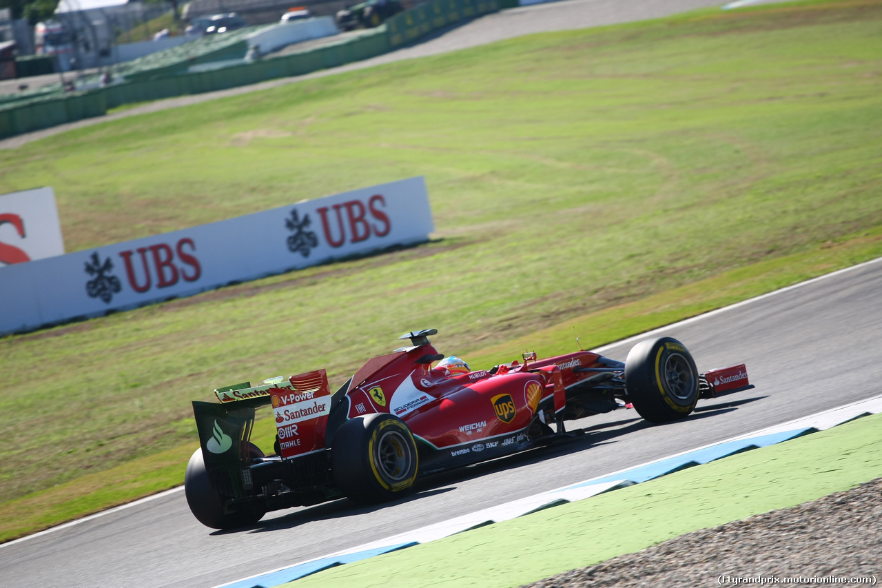 GP GERMANIA, 18.07.2014- Prove Libere 1, Fernando Alonso (ESP) Ferrari F14T