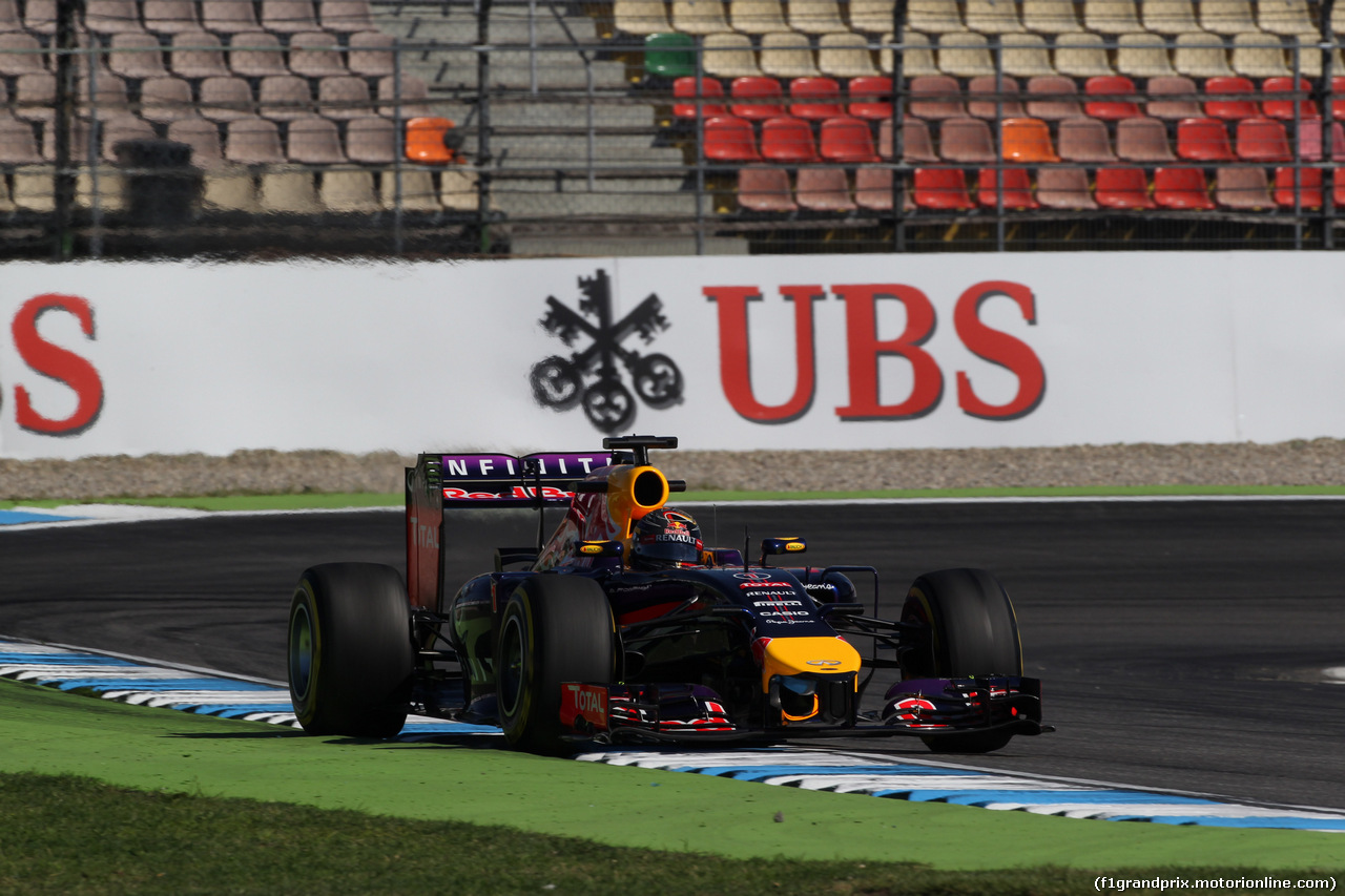 GP GERMANIA, 18.07.2014- Prove Libere 1, Sebastian Vettel (GER) Infiniti Red Bull Racing RB10