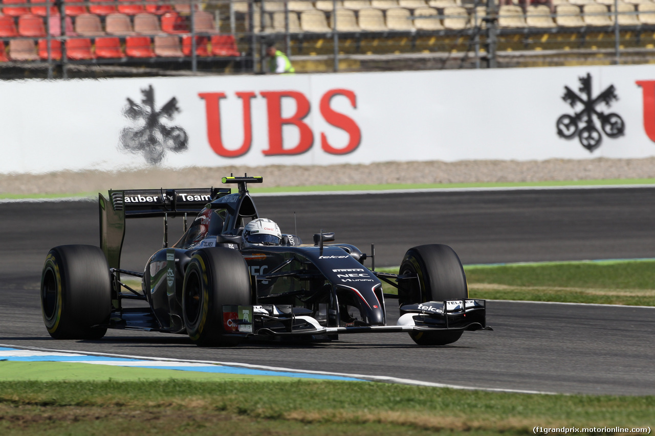 GP GERMANIA, 18.07.2014- Prove Libere 1, Giedo Vand der Garde (NED) Sauber F1 Team C33