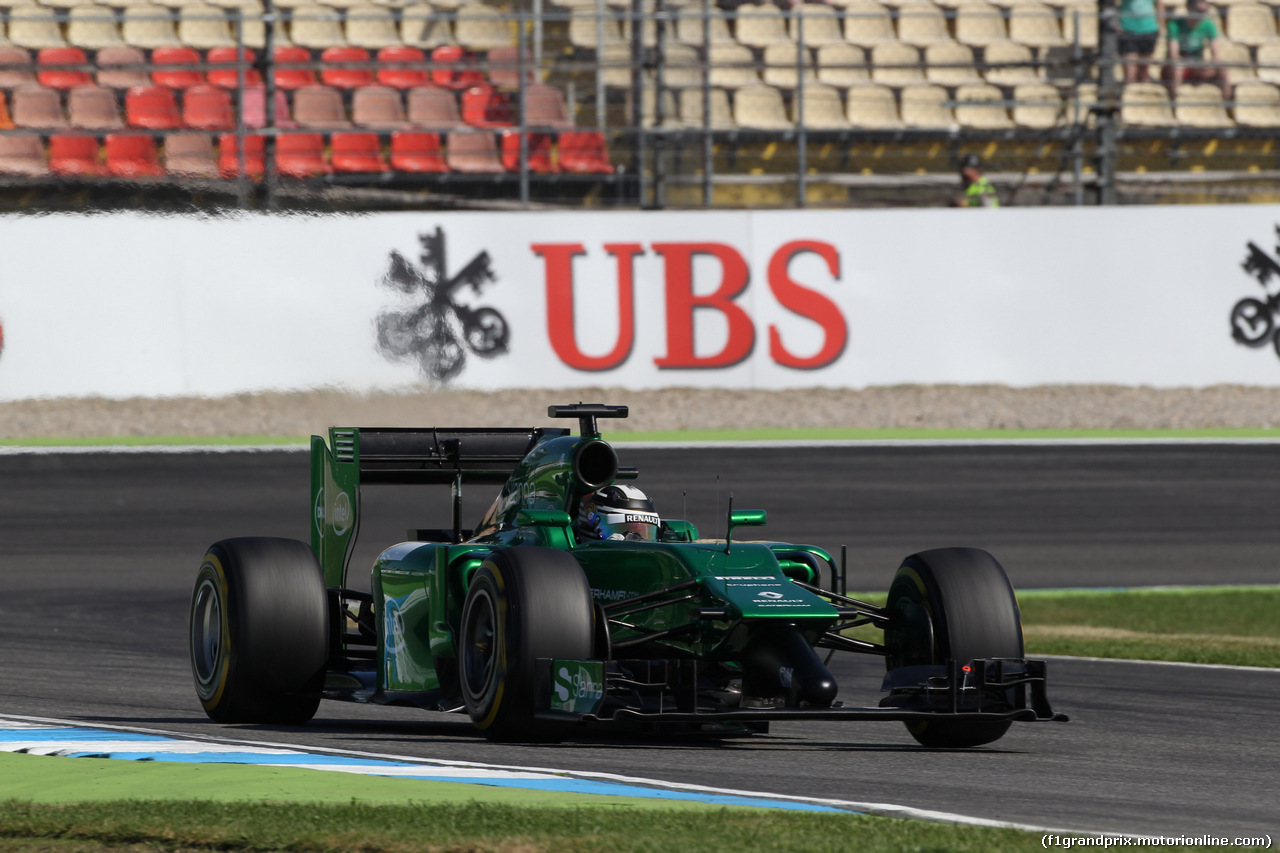 GP GERMANIA, 18.07.2014- Prove Libere 1, Kamui Kobayashi (JPN) Caterham F1 Team CT05