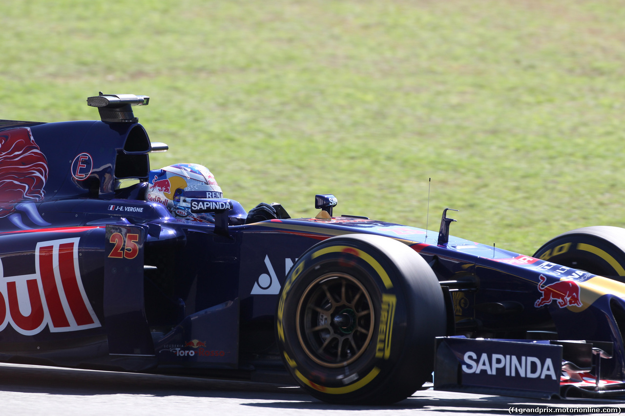 GP GERMANIA, 18.07.2014- Prove Libere 1, Jean-Eric Vergne (FRA) Scuderia Toro Rosso STR9