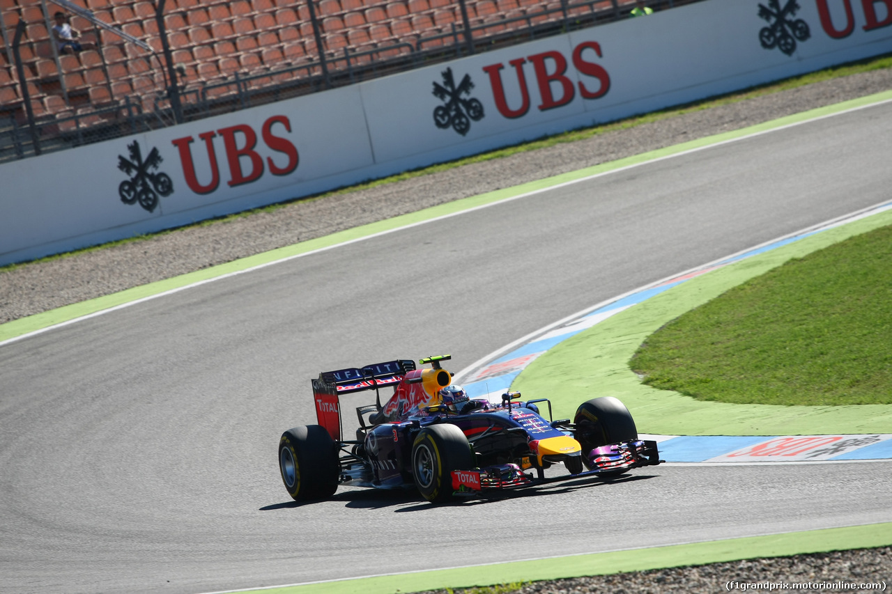 GP GERMANIA, 18.07.2014- Prove Libere 1, Daniel Ricciardo (AUS) Infiniti Red Bull Racing RB10