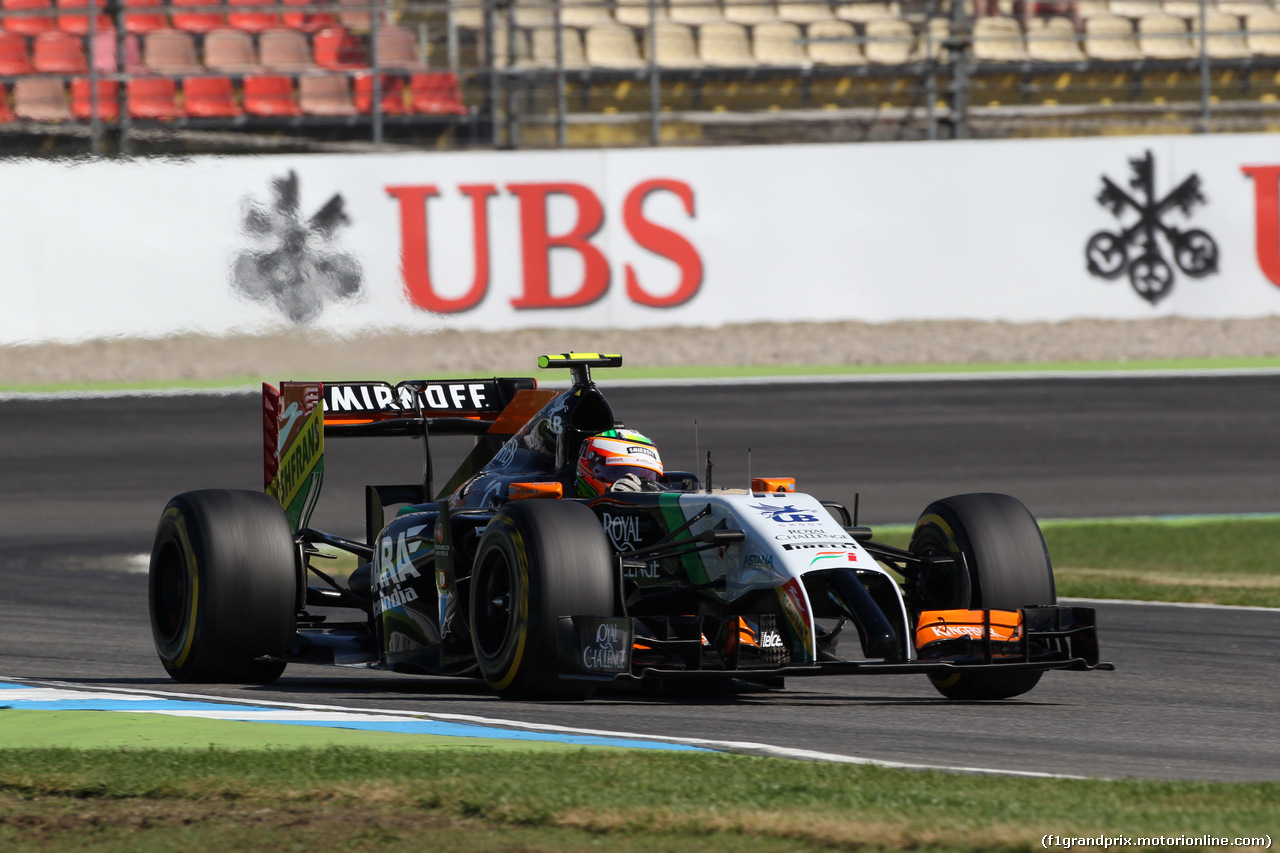GP GERMANIA, 18.07.2014- Prove Libere 1, Nico Hulkenberg (GER) Sahara Force India VJM07