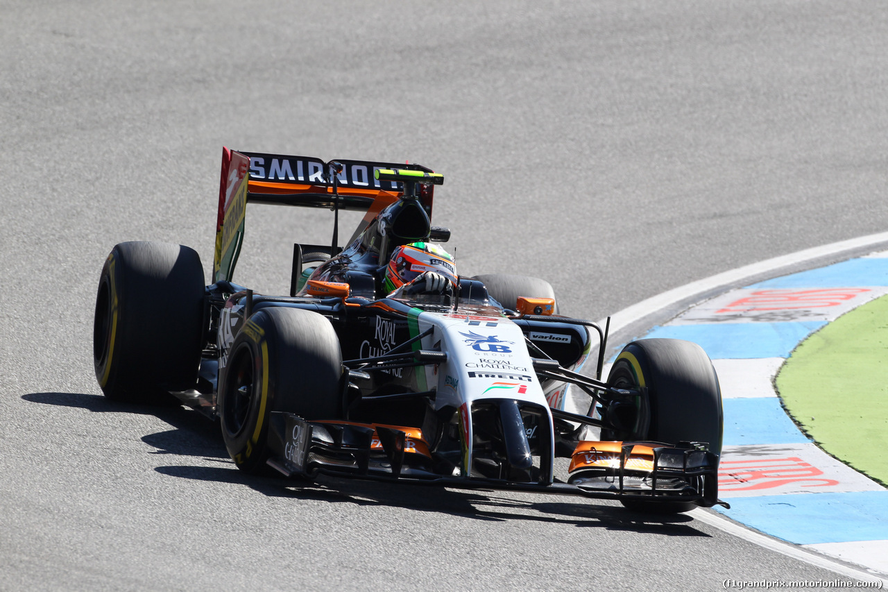GP GERMANIA, 18.07.2014- Prove Libere 1, Sergio Perez (MEX) Sahara Force India F1 Team VJM07