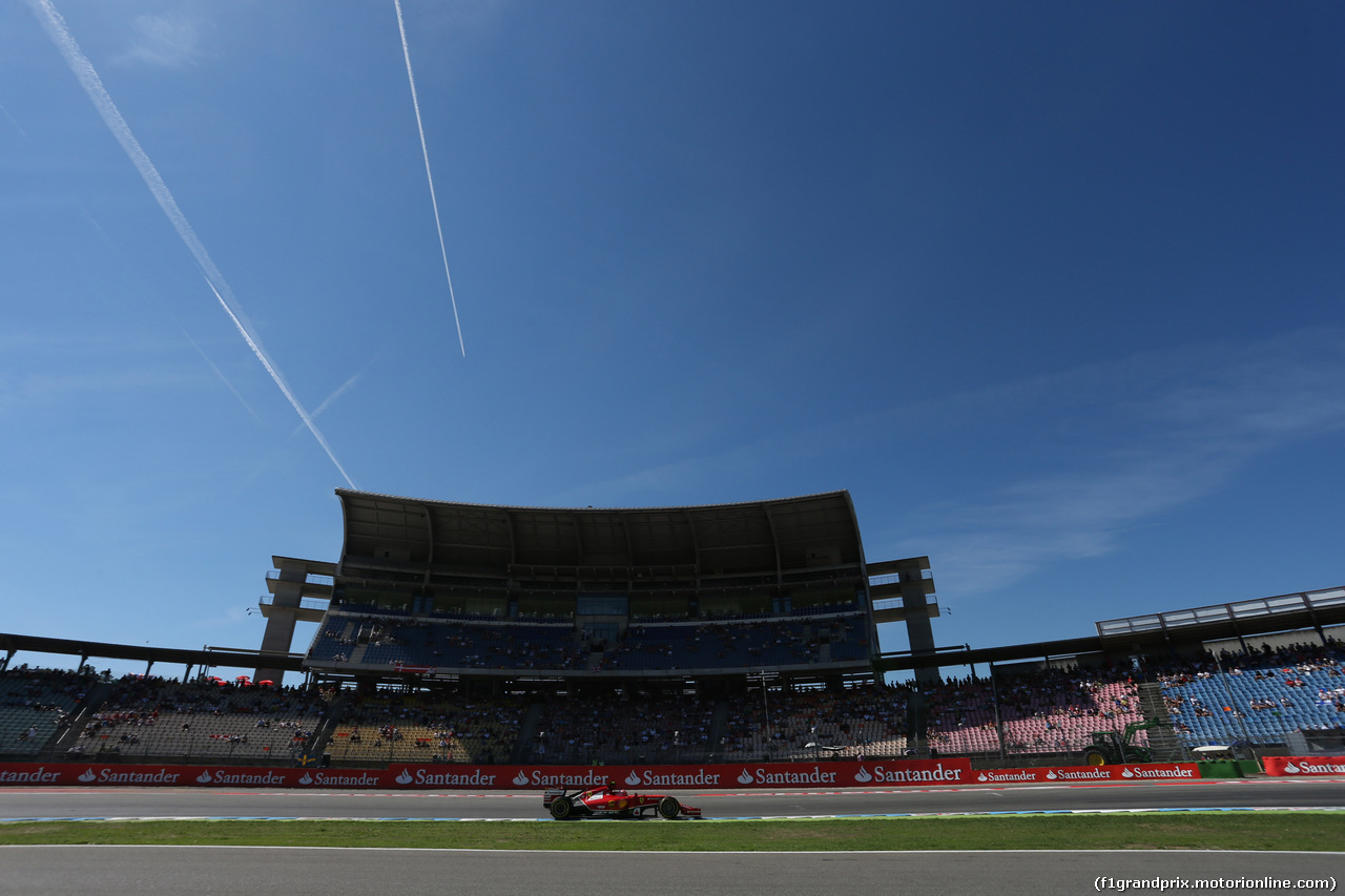 GP GERMANIA, 18.07.2014- Prove Libere 1, Kimi Raikkonen (FIN) Ferrari F14T