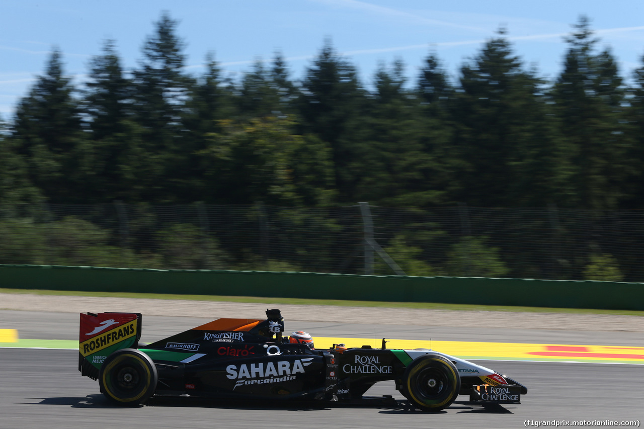 GP GERMANIA, 18.07.2014- Prove Libere 1, Nico Hulkenberg (GER) Sahara Force India VJM07