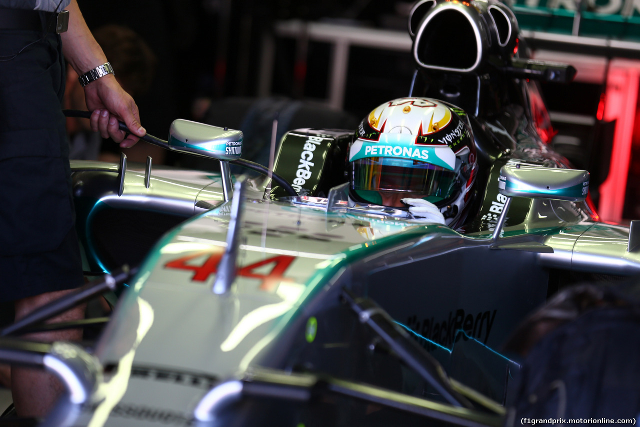 GP GERMANIA, 18.07.2014- Prove Libere 1, Lewis Hamilton (GBR) Mercedes AMG F1 W05