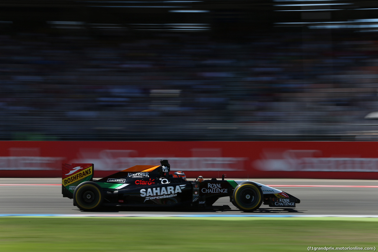 GP GERMANIA, 18.07.2014- Prove Libere 1, Nico Hulkenberg (GER) Sahara Force India VJM07