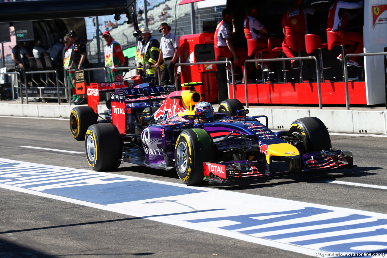 GP GERMANIA, 18.07.2014- Prove Libere 1, Daniel Ricciardo (AUS) Infiniti Red Bull Racing RB10