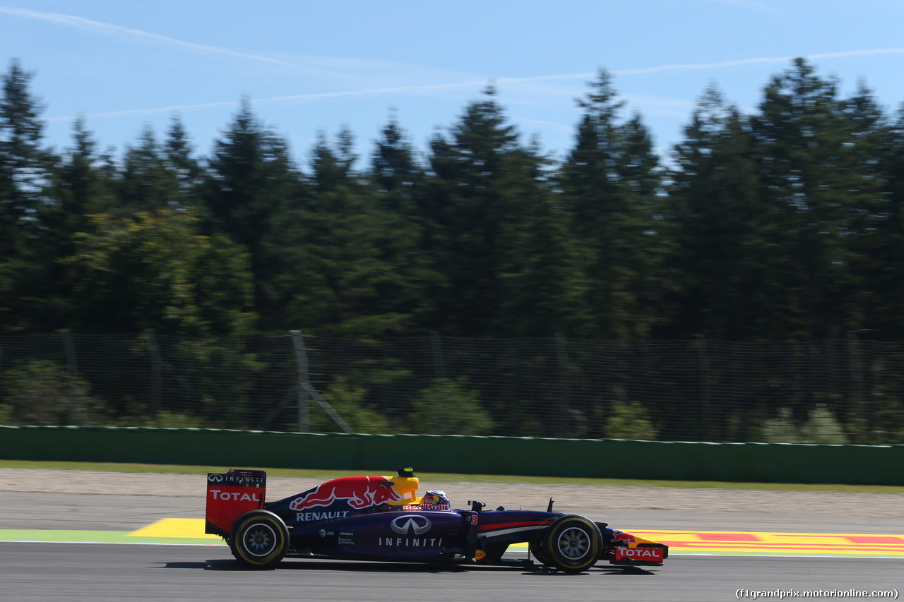 GP GERMANIA, 18.07.2014- Prove Libere 1, Daniel Ricciardo (AUS) Infiniti Red Bull Racing RB10