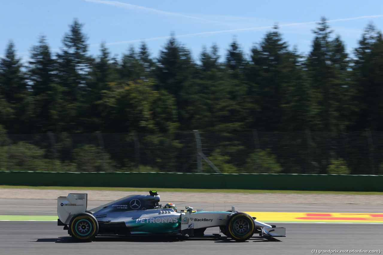 GP GERMANIA, 18.07.2014- Prove Libere 1, Nico Rosberg (GER) Mercedes AMG F1 W05