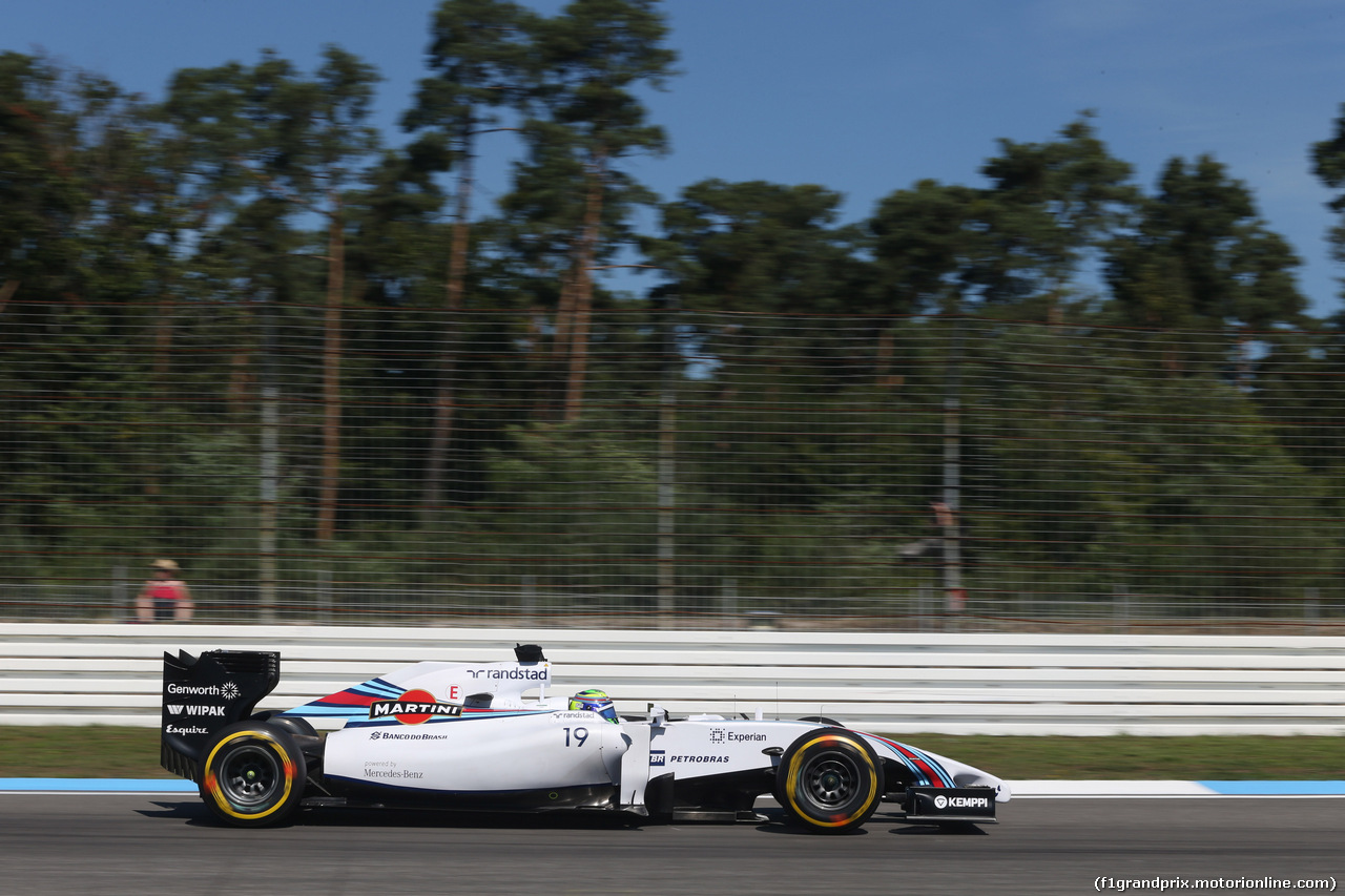 GP GERMANIA, 18.07.2014- Prove Libere 1, Felipe Massa (BRA) Williams F1 Team FW36