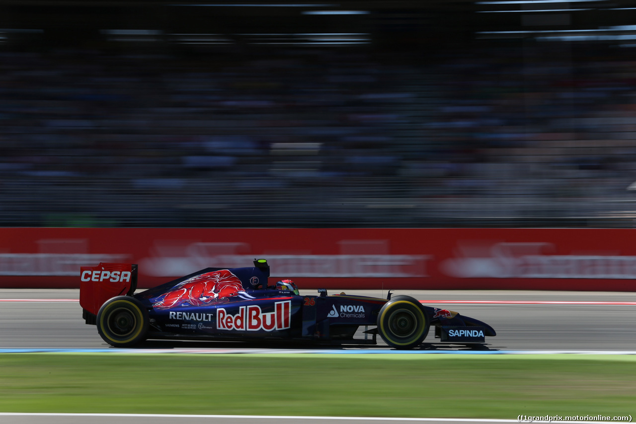 GP GERMANIA, 18.07.2014- Prove Libere 1, Daniil Kvyat (RUS) Scuderia Toro Rosso STR9