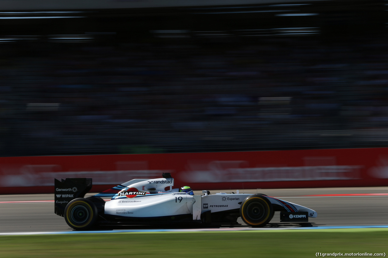 GP GERMANIA, 18.07.2014- Prove Libere 1, Felipe Massa (BRA) Williams F1 Team FW36