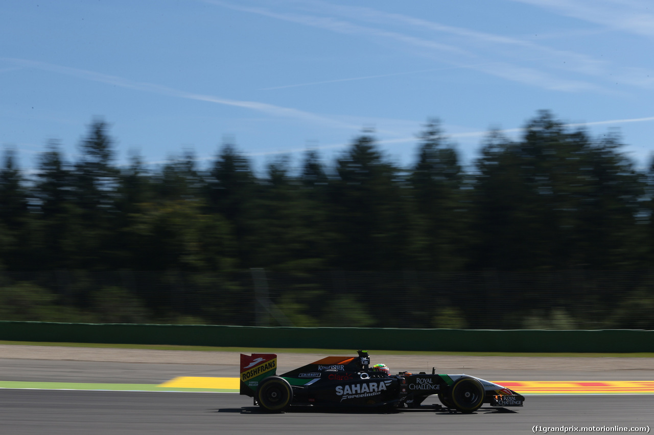 GP GERMANIA, 18.07.2014- Prove Libere 1, Sergio Perez (MEX) Sahara Force India F1 Team VJM07