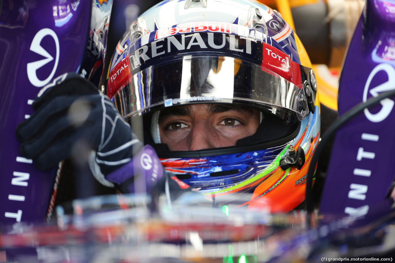 GP GERMANIA, 18.07.2014- Prove Libere 1, Daniel Ricciardo (AUS) Infiniti Red Bull Racing RB10