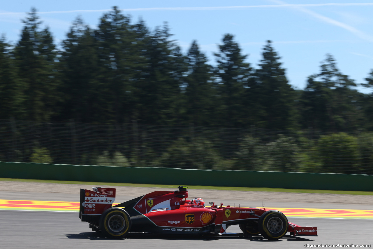 GP GERMANIA, 18.07.2014- Prove Libere 1, Kimi Raikkonen (FIN) Ferrari F14T
