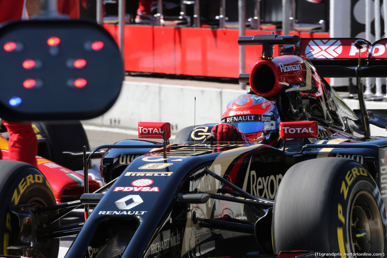 GP GERMANIA, 18.07.2014- Prove Libere 1, Romain Grosjean (FRA) Lotus F1 Team E22