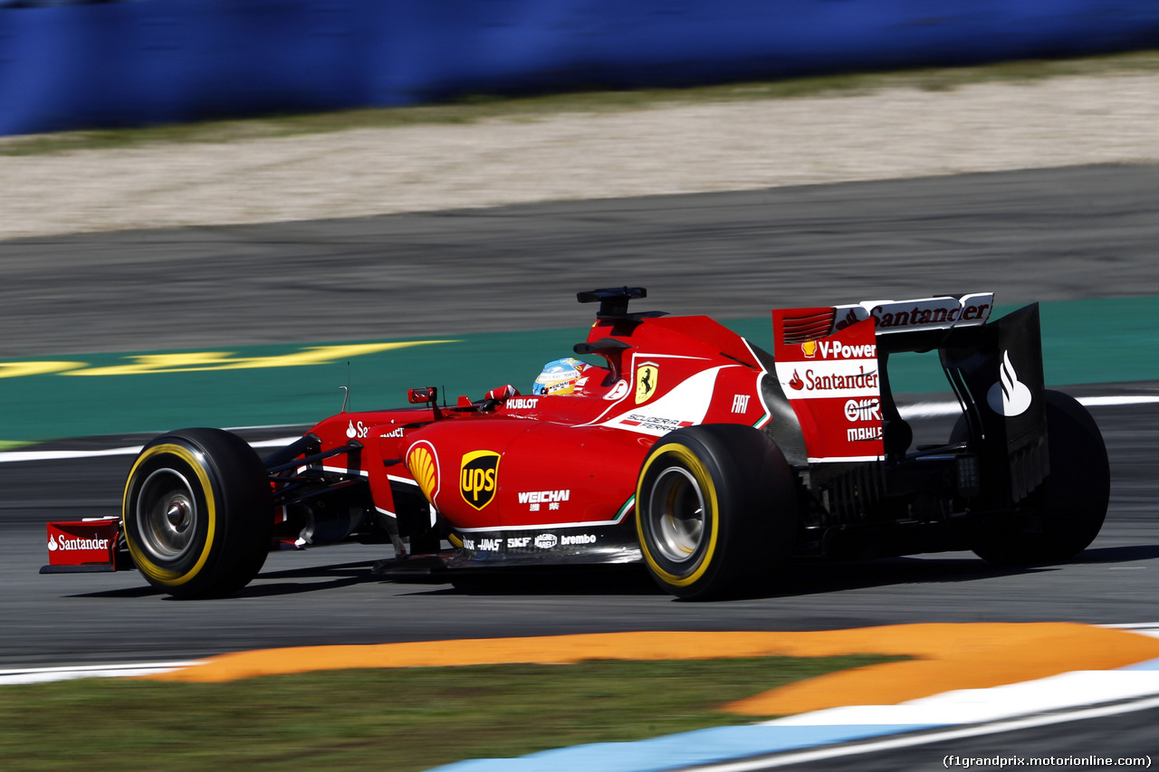 GP GERMANIA, Fernando Alonso (ESP) Ferrari F14-T.
18.07.2014. Formula 1 World Championship, Rd 10, German Grand Prix, Hockenheim, Germany, Practice Day.