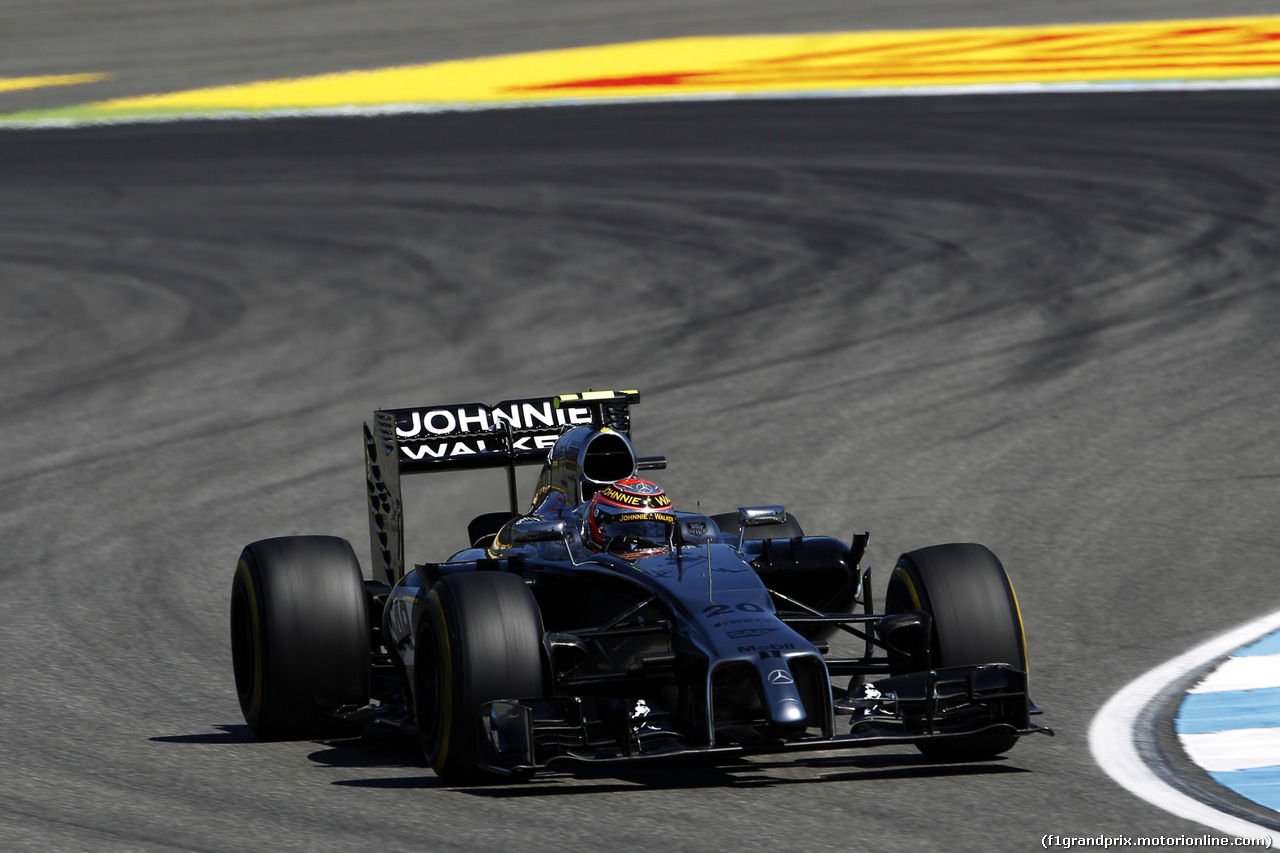 GP GERMANIA, Kevin Magnussen (DEN) McLaren MP4-29.
18.07.2014. Formula 1 World Championship, Rd 10, German Grand Prix, Hockenheim, Germany, Practice Day.
