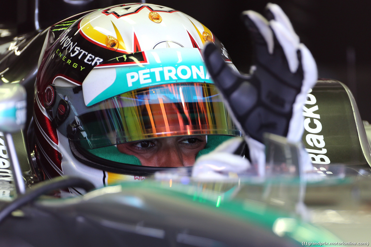 GP GERMANIA, Lewis Hamilton (GBR), Mercedes AMG F1 Team 
18.07.2014. Formula 1 World Championship, Rd 10, German Grand Prix, Hockenheim, Germany, Practice Day.