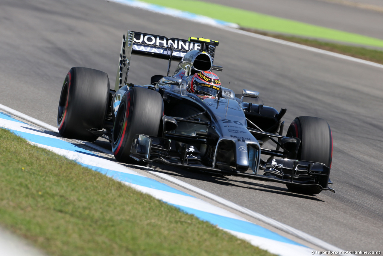 GP GERMANIA, Kevin Magnussen (DEN), McLaren F1 
18.07.2014. Formula 1 World Championship, Rd 10, German Grand Prix, Hockenheim, Germany, Practice Day.