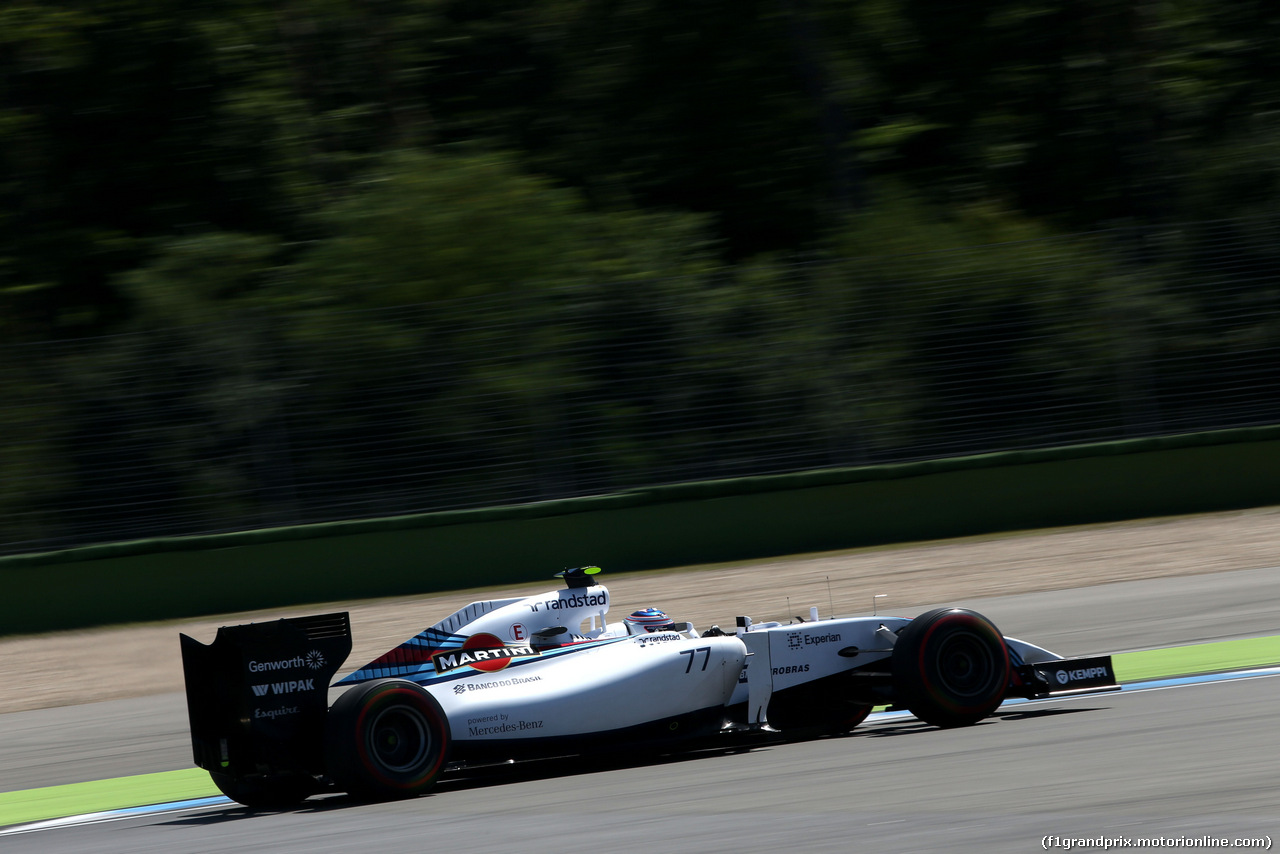 GP GERMANIA, Valtteri Bottas (FIN), Williams F1 Team 
18.07.2014. Formula 1 World Championship, Rd 10, German Grand Prix, Hockenheim, Germany, Practice Day.