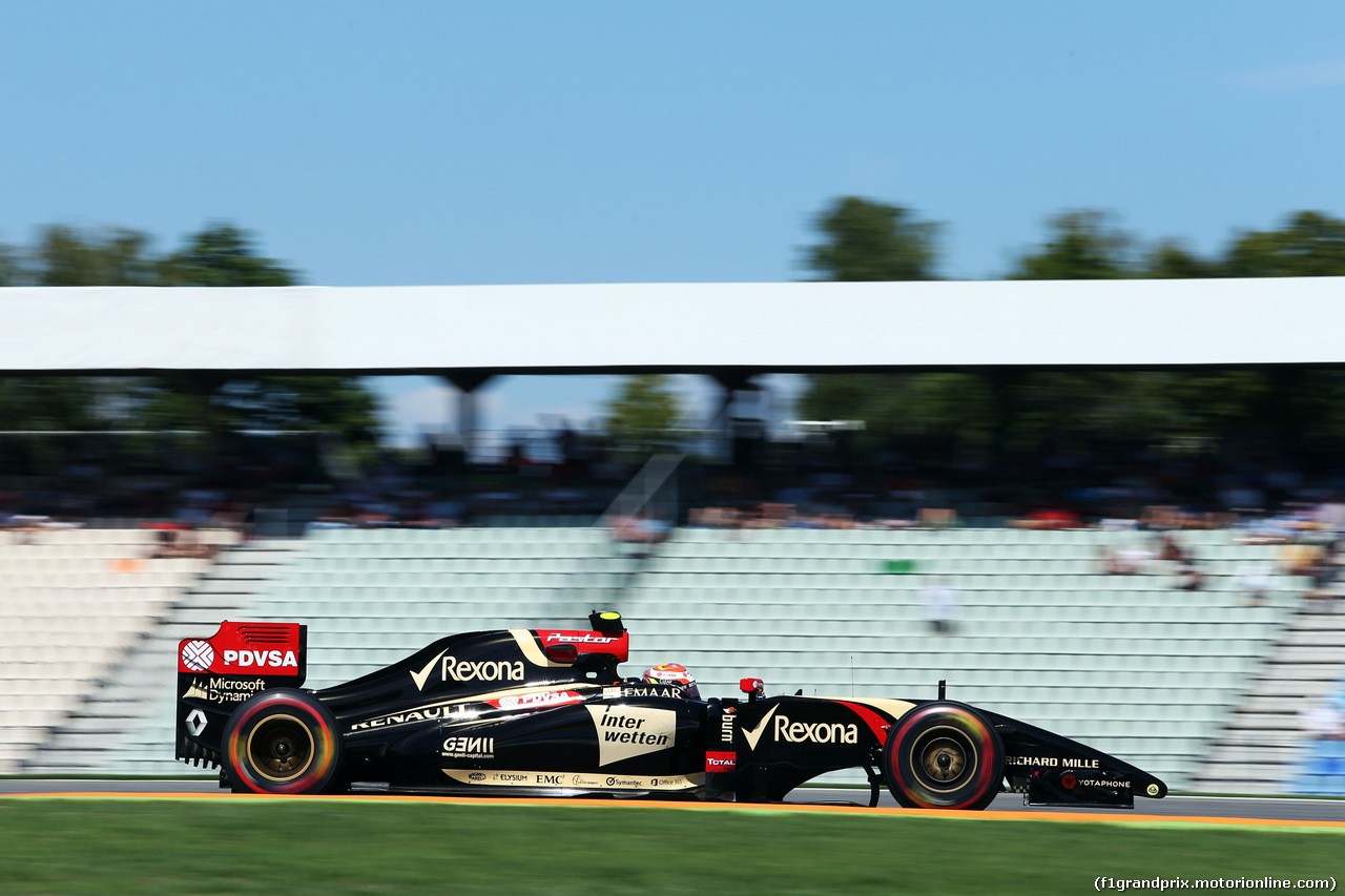 GP GERMANIA, Pastor Maldonado (VEN) Lotus F1 E21.
18.07.2014. Formula 1 World Championship, Rd 10, German Grand Prix, Hockenheim, Germany, Practice Day.