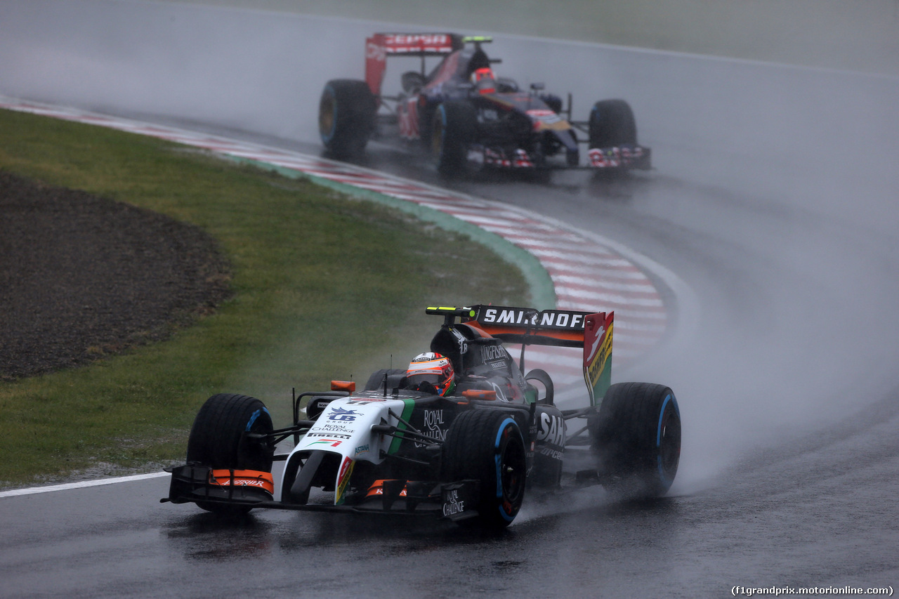 GP GIAPPONE, 05.10.2014 - Gara, Sergio Perez (MEX) Sahara Force India F1 VJM07