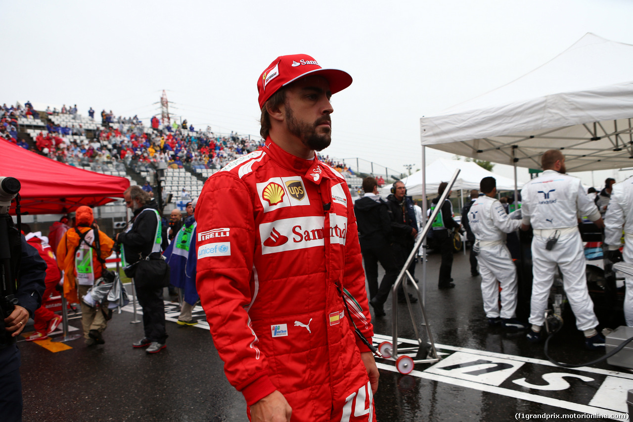 GP GIAPPONE, 05.10.2014 - Gara, Fernando Alonso (ESP) Ferrari F14-T