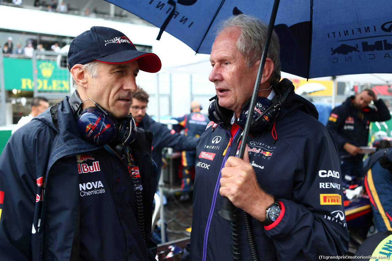 GP GIAPPONE, 05.10.2014 - Gara, Franz Tost, Scuderia Toro Rosso, Team Principal e Helmut Marko (AUT), Red Bull Racing, Red Bull Advisor