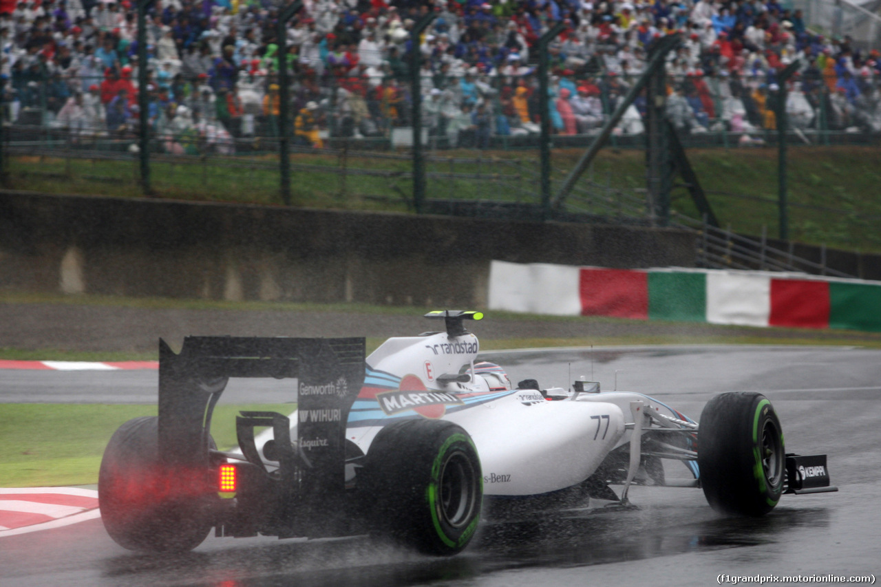 GP GIAPPONE, 05.10.2014 - Gara, Valtteri Bottas (FIN) Williams F1 Team FW36