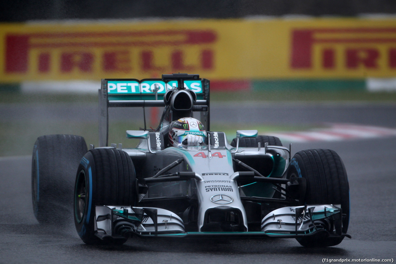 GP GIAPPONE, 05.10.2014 - Gara, Lewis Hamilton (GBR) Mercedes AMG F1 W05