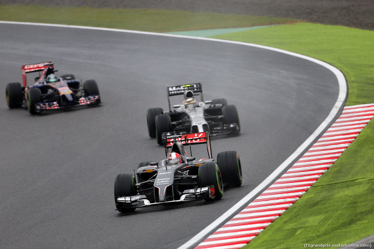 GP GIAPPONE, 05.10.2014 - Gara, Adrian Sutil (GER) Sauber F1 Team C33