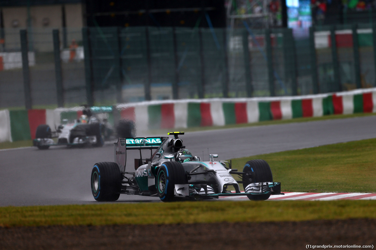 GP GIAPPONE, 05.10.2014 - Gara, Nico Rosberg (GER) Mercedes AMG F1 W05