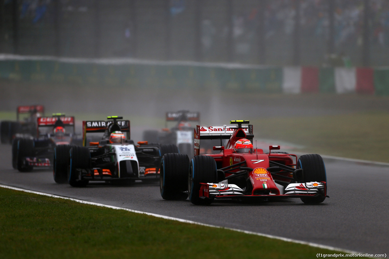 GP GIAPPONE, 05.10.2014 - Gara, Kimi Raikkonen (FIN) Ferrari F14-T